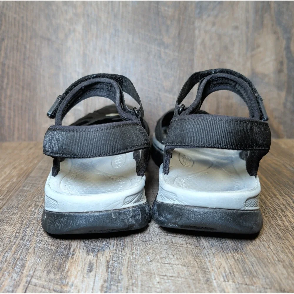 Keen Rose Sandals Womens Size 7 Black Adjustable Hook & Loop Strap Comfort